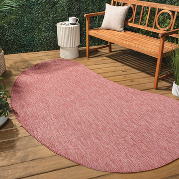Evan Modern Rustic Organic Curve Indoor/Outdoor Area Rug